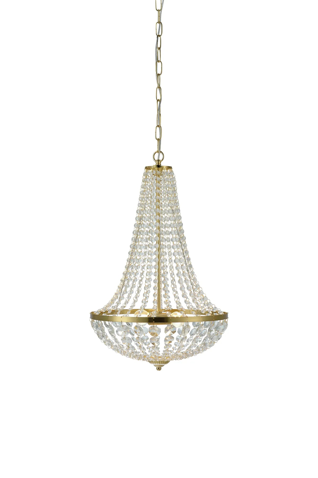 Gränsö Kristallkrona Mässing 40 cm