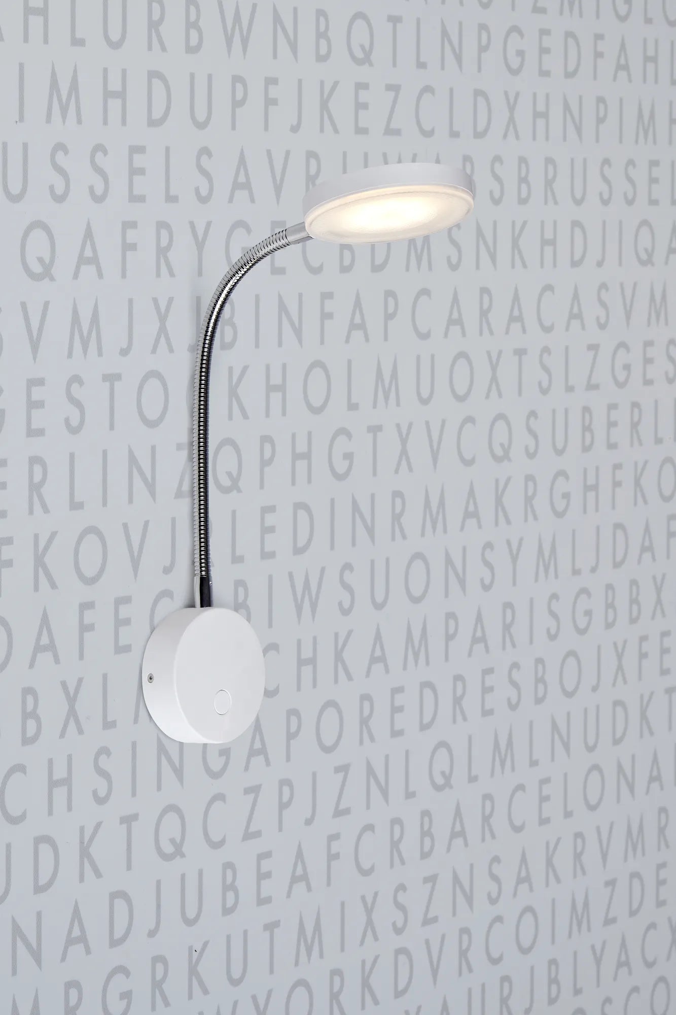 Flex vit vägglampa stilren belysning | Flex white wall lamp minimalist | Flex weiß Wandleuchte minimalistische Beleuchtung