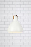 Eagle vit taklampa 35 cm stilren belysning | Eagle white pendant lamp | Eagle weiß Pendelleuchte minimalistische Beleuchtung