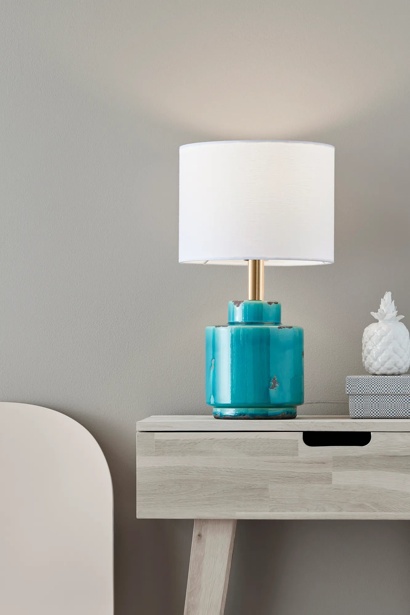 Cous blå bordslampa belysning | Cous blue table lamp | Cous blau Tischlampe