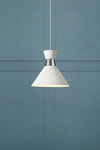 Waist vit taklampa stilren belysning | Waist white pendant lamp | Waist weiß Pendelleuchte minimalistische Beleuchtung
