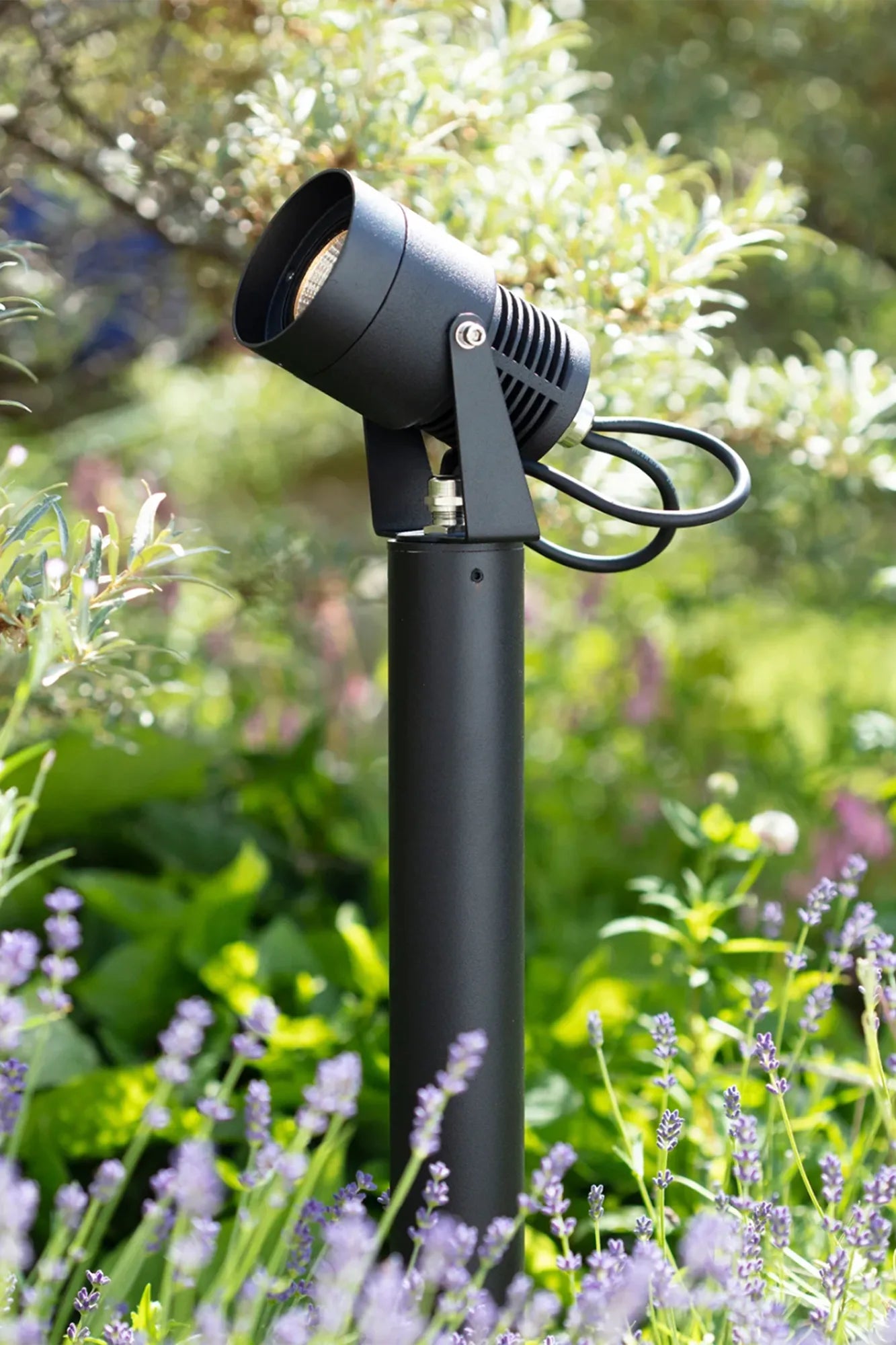 Garden 24 svart spotlight 45 cm utomhusbelysning | Garden 24 black spotlight | Garden 24 schwarz Spotlight