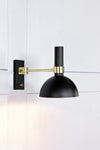 Larry svart vägglampa stilren belysning | Larry black wall lamp | Larry schwarz Wandleuchte minimalistische Beleuchtung