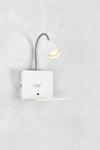 Logi vit vägglampa stilren belysning | Logi white wall lamp minimalist | Logi weiß Wandleuchte minimalistische Beleuchtung