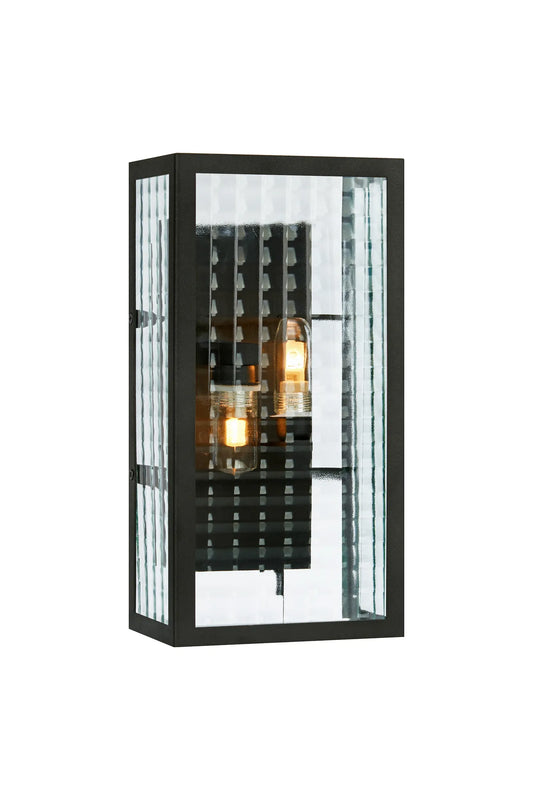 Fulham svart vägglampa 107182 | Fulham black wall lamp 107182 | Fulham schwarz Wandleuchte 107182