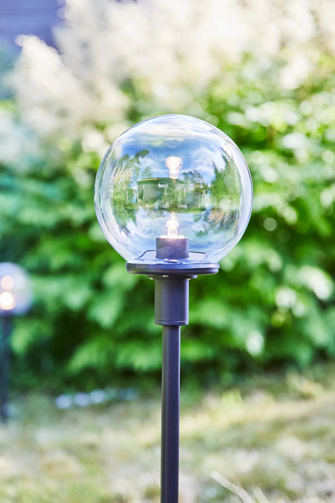 Garden 24 svart pollare 50 cm utomhusbelysning | Garden 24 black bollard light | Garden 24 schwarz Pollerleuchte