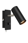 Barcelona svart vägglampa 107345 | Barcelona black wall lamp 107345 | Barcelona schwarz Wandleuchte 107345