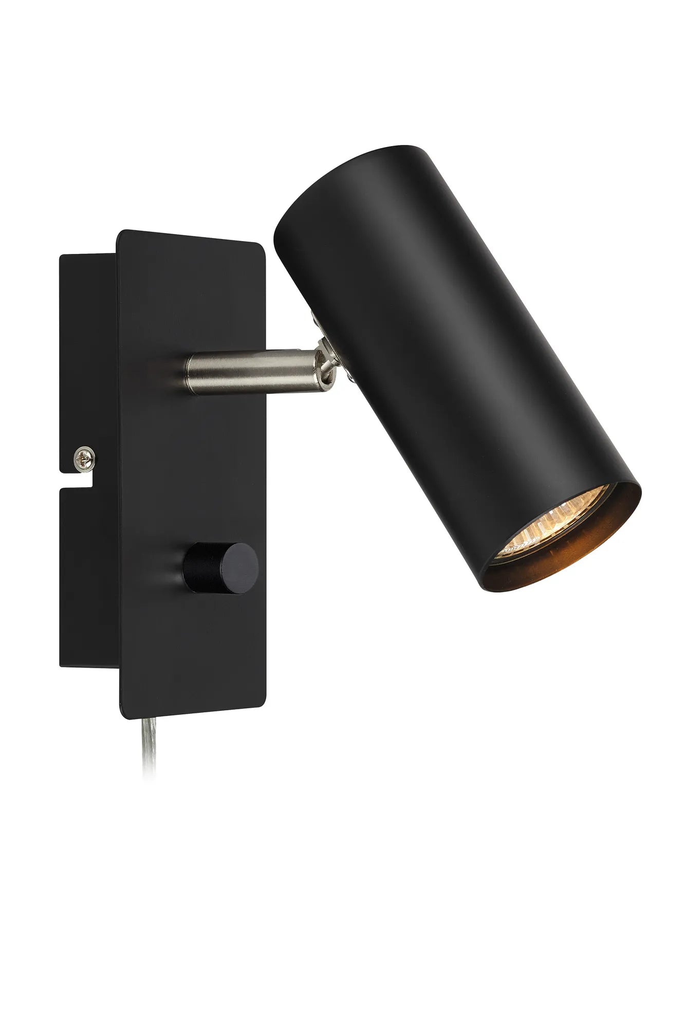 Barcelona svart vägglampa 107345 | Barcelona black wall lamp 107345 | Barcelona schwarz Wandleuchte 107345