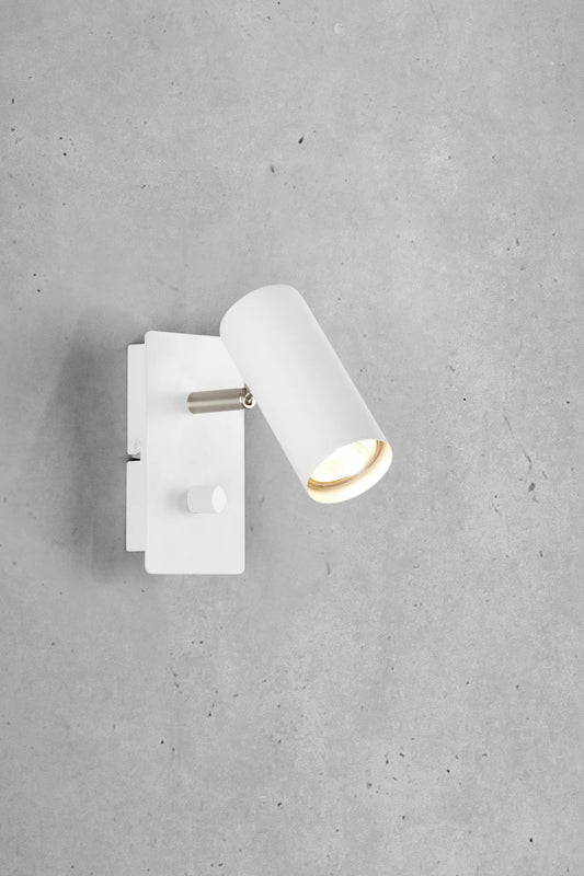 Barcelona vit vägglampa stilren belysning | Barcelona white wall | Barcelona weiß Wandleuchte minimalistische Beleuchtung