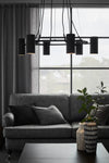 Porto svart taklampa belysning | Porto black pendant lamp | Porto schwarz Pendelleuchte