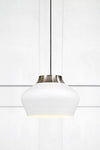 Kom vit taklampa stilren belysning | Kom white pendant lamp minimalist | Kom weiß Pendelleuchte minimalistische Beleuchtung