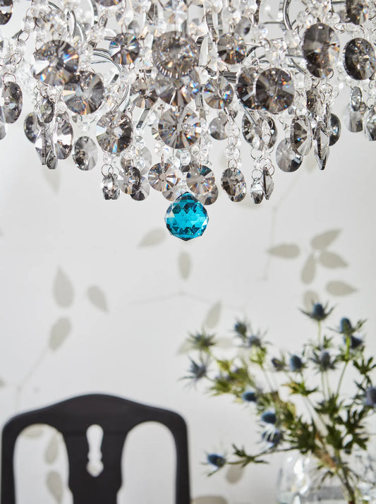 Hidden krom taklampa 56 cm stilren belysning | Hidden chrome pendant | Hidden Chrom Pendelleuchte minimalistische Beleuchtung