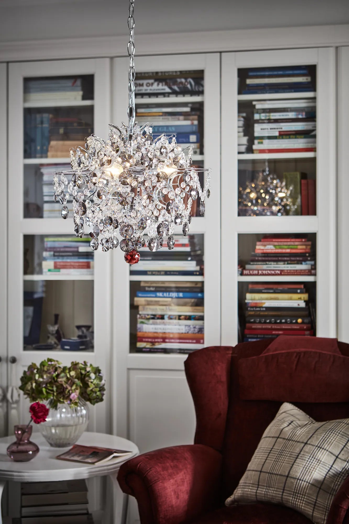 Hidden krom taklampa 40 cm skandinavisk design | Hidden chrome pendant | Hidden Chrom Pendelleuchte skandinavisches Design