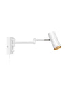 Torino vit vägglampa 107538 | Torino white wall lamp 107538 | Torino weiß Wandleuchte 107538