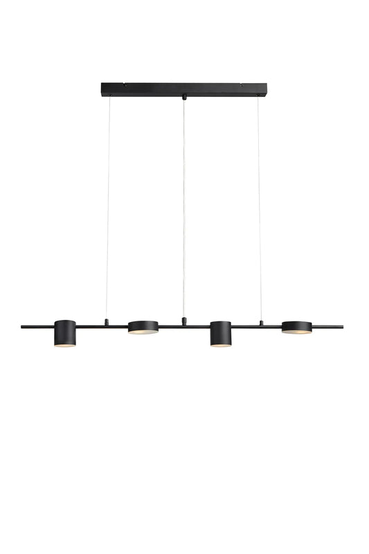 Row svart taklampa 107746 | Row black pendant lamp 107746 | Row schwarz Pendelleuchte 107746