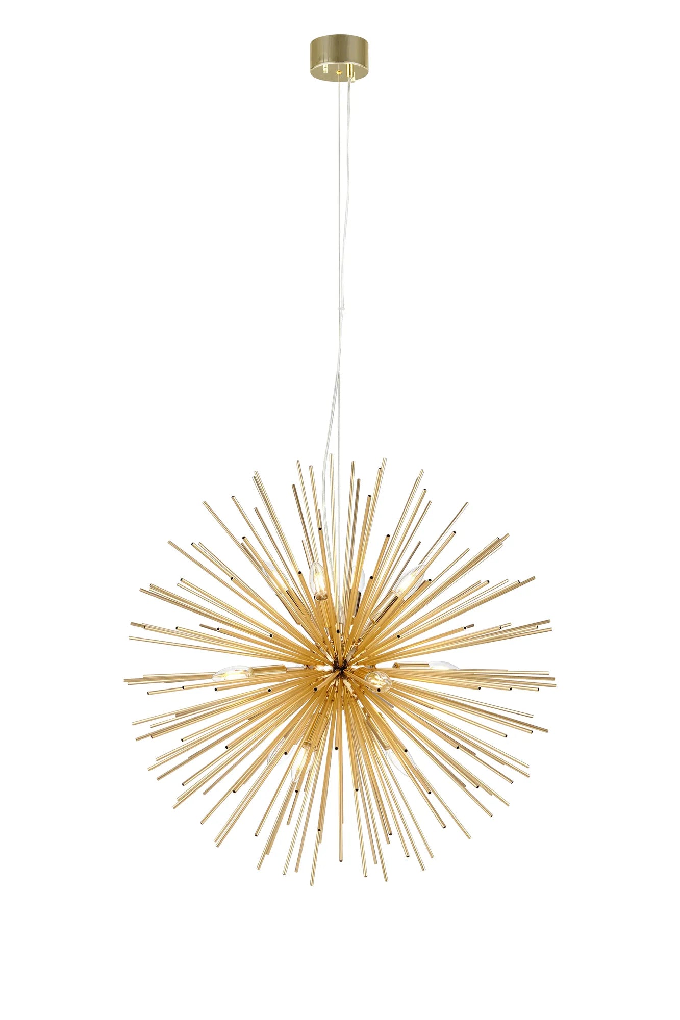 Soleil guld taklampa 107752 | Soleil gold pendant lamp 107752 | Soleil Gold Pendelleuchte 107752