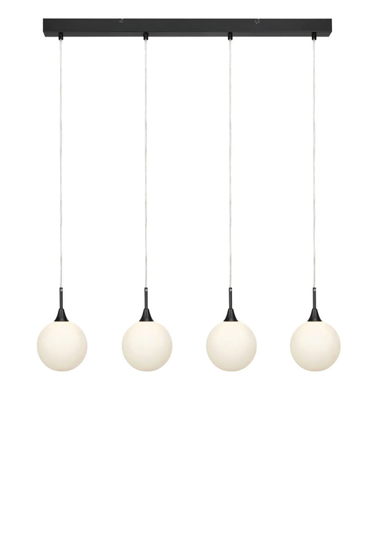Quattro svart taklampa 107762 | Quattro black pendant lamp 107762 | Quattro schwarz Pendelleuchte 107762