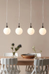 Quattro svart taklampa belysning | Quattro black pendant lamp | Quattro schwarz Pendelleuchte