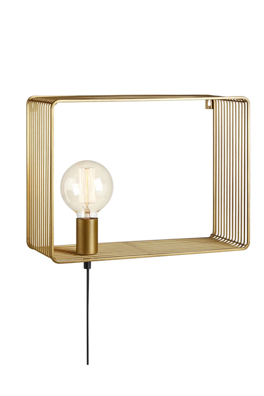 Shelf guld vägglampa 107815 | Shelf gold wall lamp 107815 | Shelf Gold Wandleuchte 107815