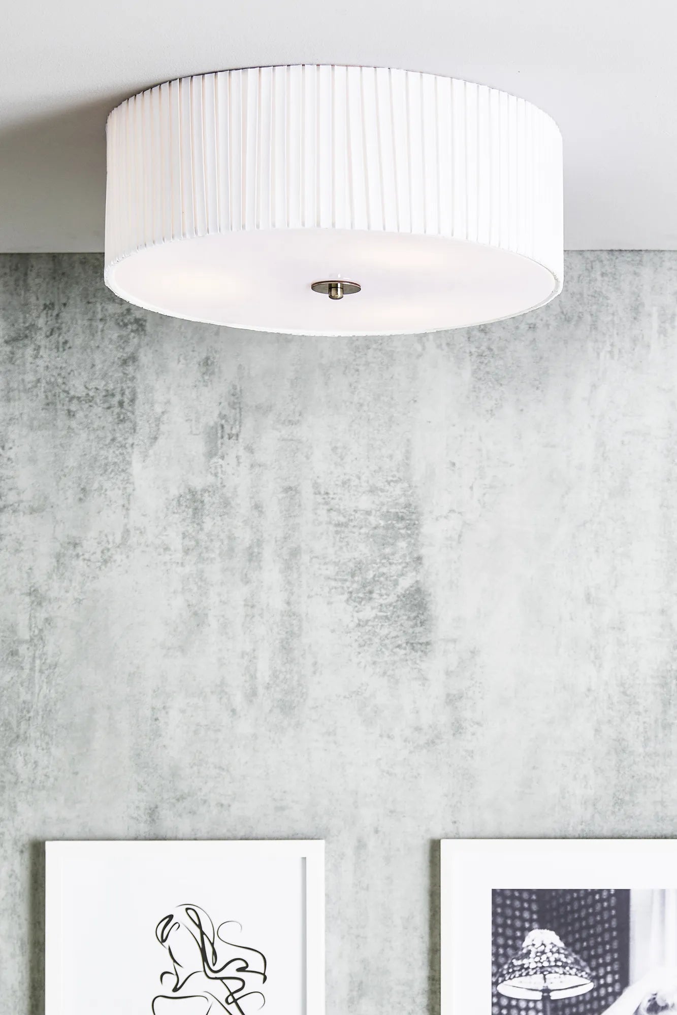 Jackie vit plafond 45 cm belysning | Jackie white flush mount ceiling light | Jackie weiß Deckenleuchte