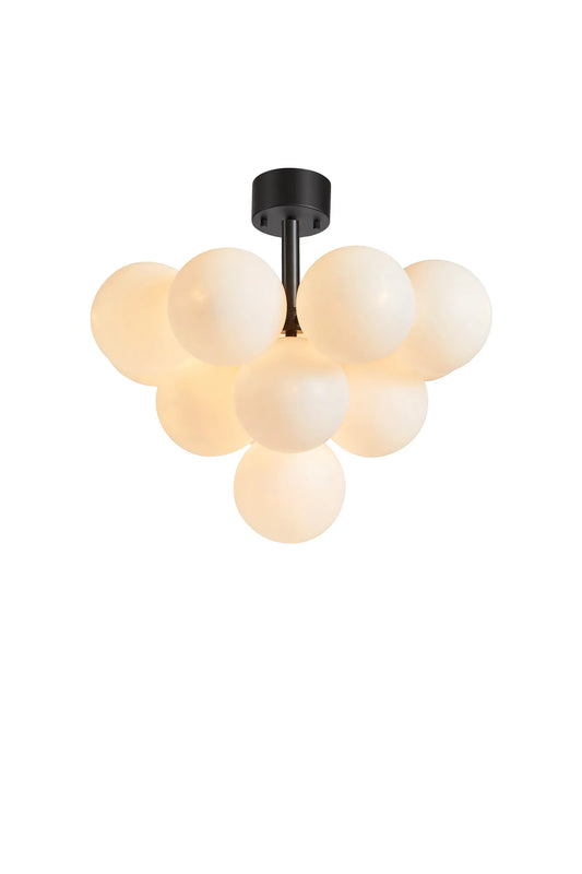 Merlot svart plafond 107913 | Merlot black flush mount ceiling light 107913 | Merlot schwarz Deckenleuchte 107913