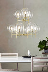Crown mässing taklampa belysning | Crown brass pendant lamp | Crown Messing Pendelleuchte