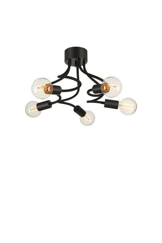 Medusa svart taklampa 107931 | Medusa black pendant lamp 107931 | Medusa schwarz Pendelleuchte 107931