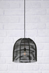 Garden 24 svart taklampa 40 cm stilren belysning | Garden 24 | Garden 24 schwarz Pendelleuchte minimalistische Beleuchtung