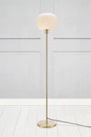 Sober mässing golvlampa stilren belysning | Sober brass floor lamp | Sober Messing Stehlampe minimalistische Beleuchtung