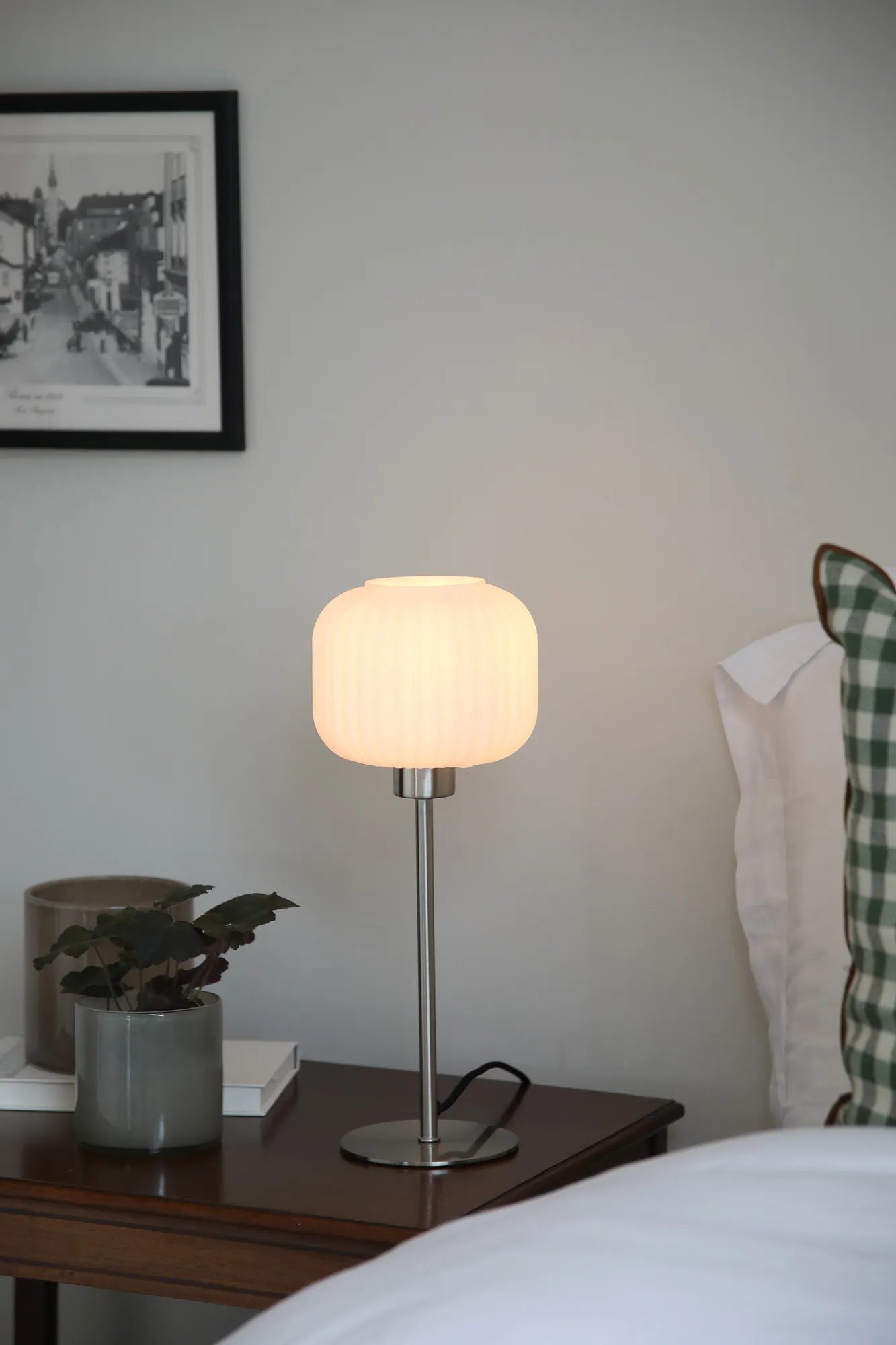 Sober stål bordslampa 38 cm stilren belysning | Sober steel table lamp | Sober Stahl Tischlampe minimalistische Beleuchtung