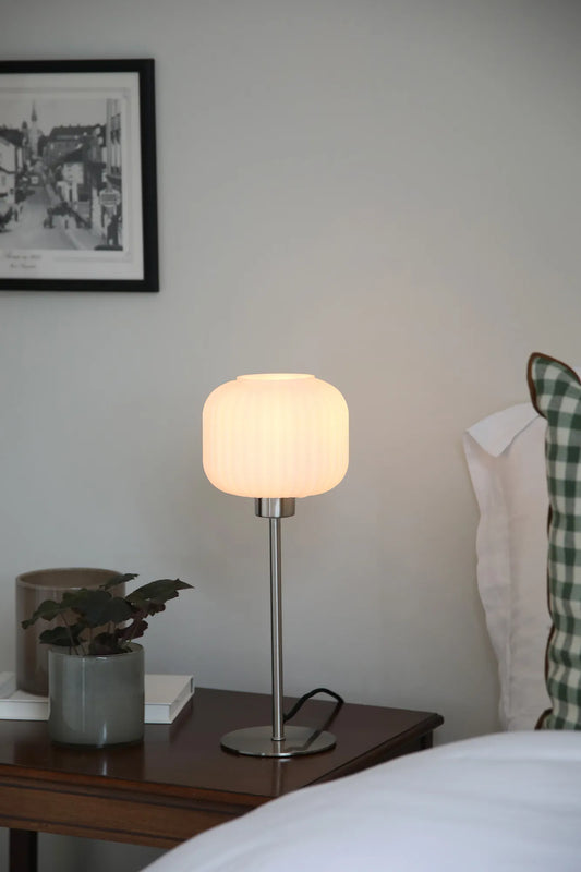 Sober stål bordslampa 38 cm stilren belysning | Sober steel table lamp | Sober Stahl Tischlampe minimalistische Beleuchtung