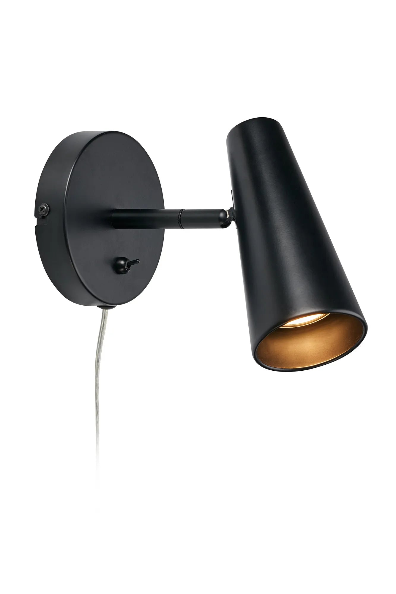 Crest svart vägglampa 108200 | Crest black wall lamp 108200 | Crest schwarz Wandleuchte 108200