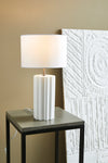 Column vit bordslampa belysning | Column white table lamp | Column weiß Tischlampe