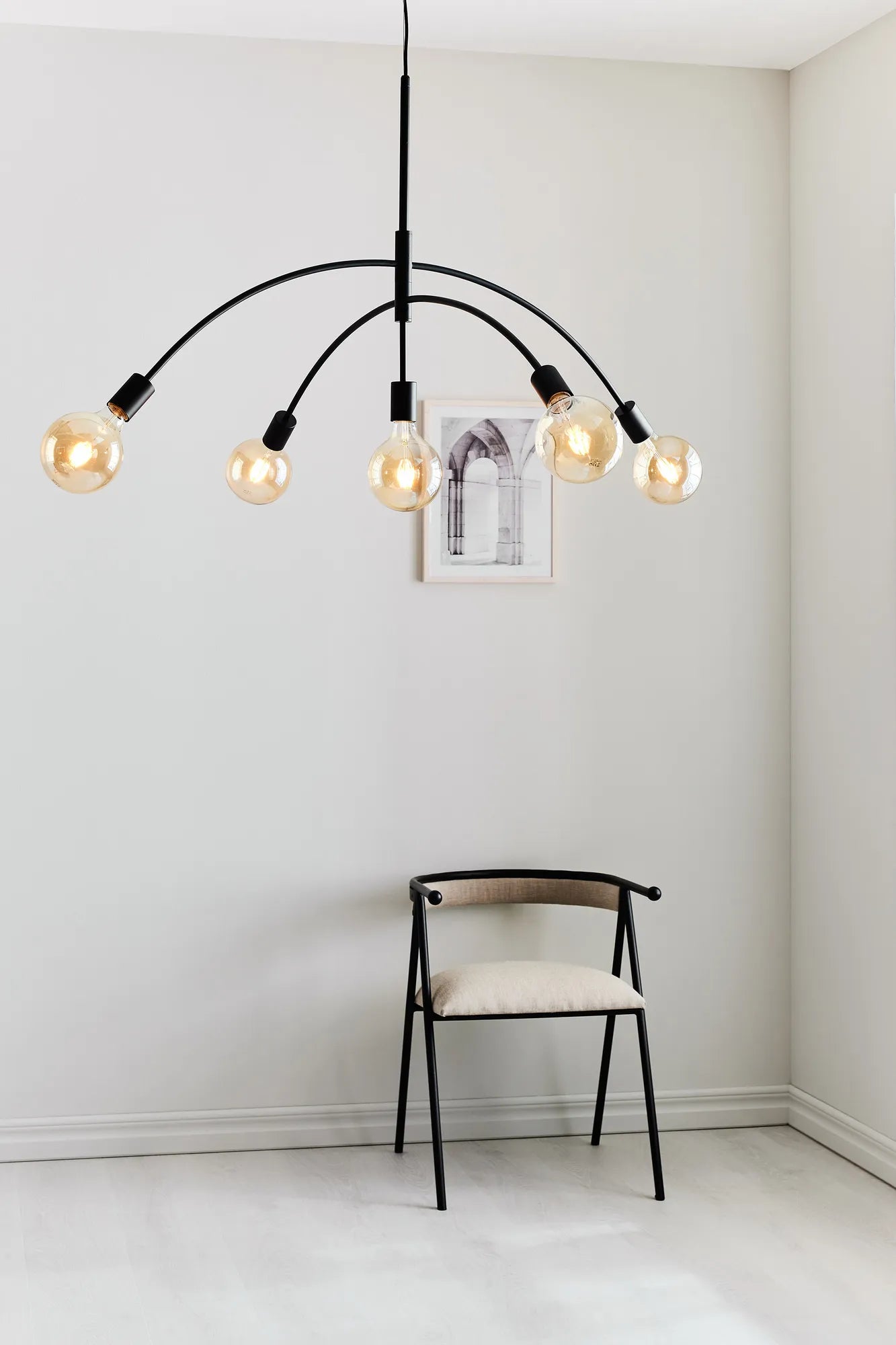 Crux svart taklampa belysning skandinavisk design | Crux black pendant | Crux schwarz Pendelleuchte skandinavisches Design