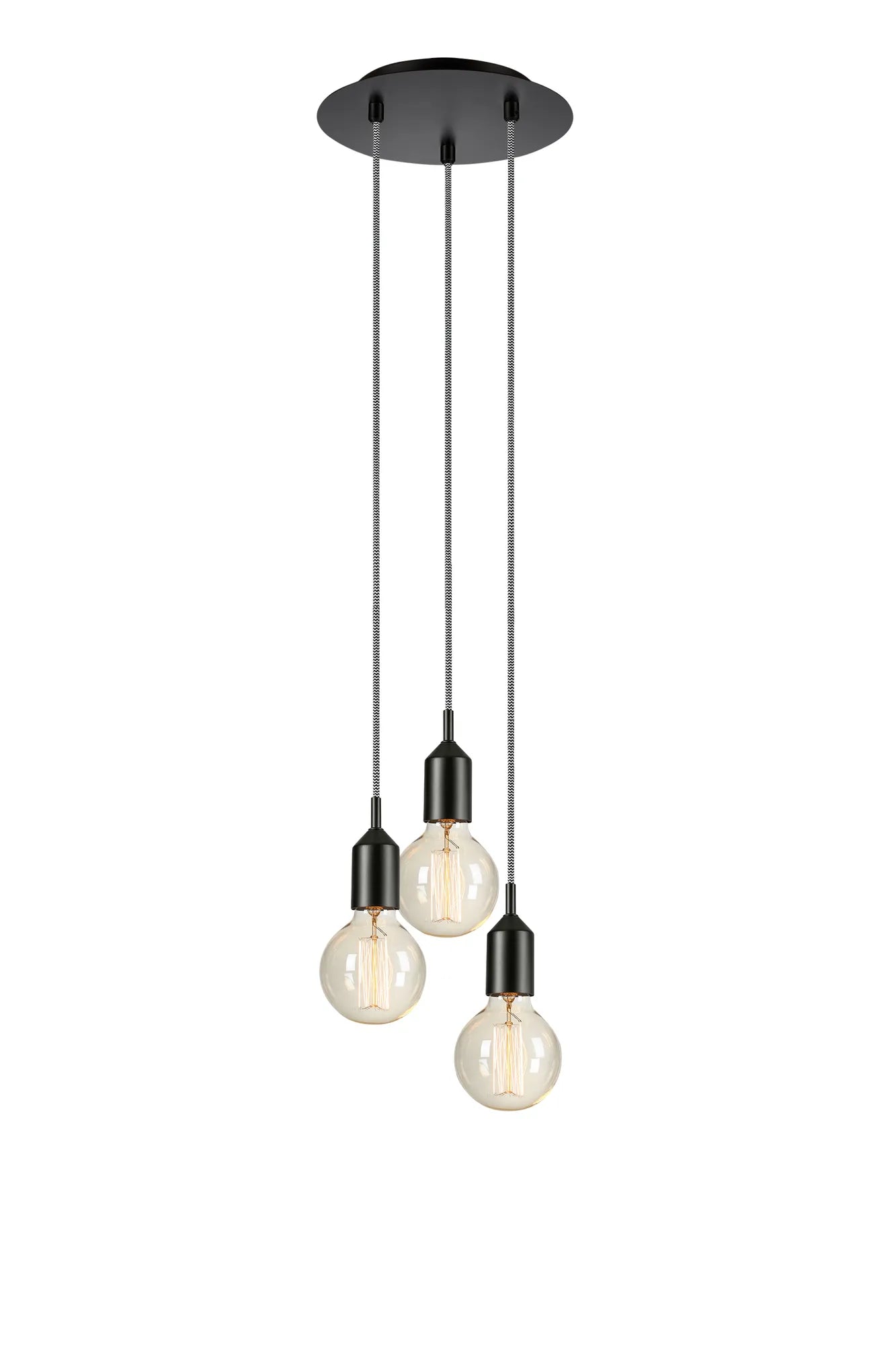 Bronx svart taklampa 108452 | Bronx black pendant lamp 108452 | Bronx schwarz Pendelleuchte 108452
