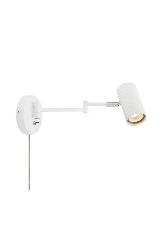 Costilla vit vägglampa 108461 | Costilla white wall lamp 108461 | Costilla weiß Wandleuchte 108461