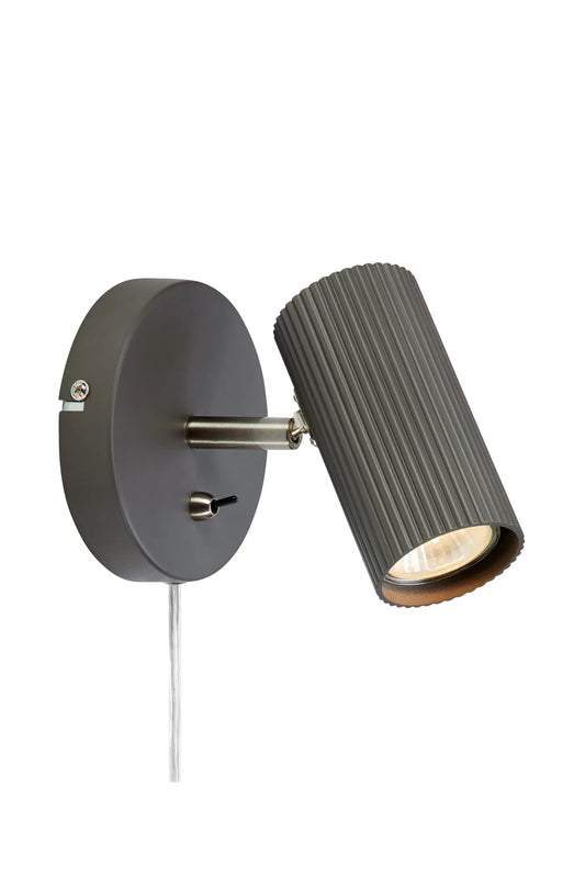 Costilla grå vägglampa 108467 | Costilla grey wall lamp 108467 | Costilla grau Wandleuchte 108467