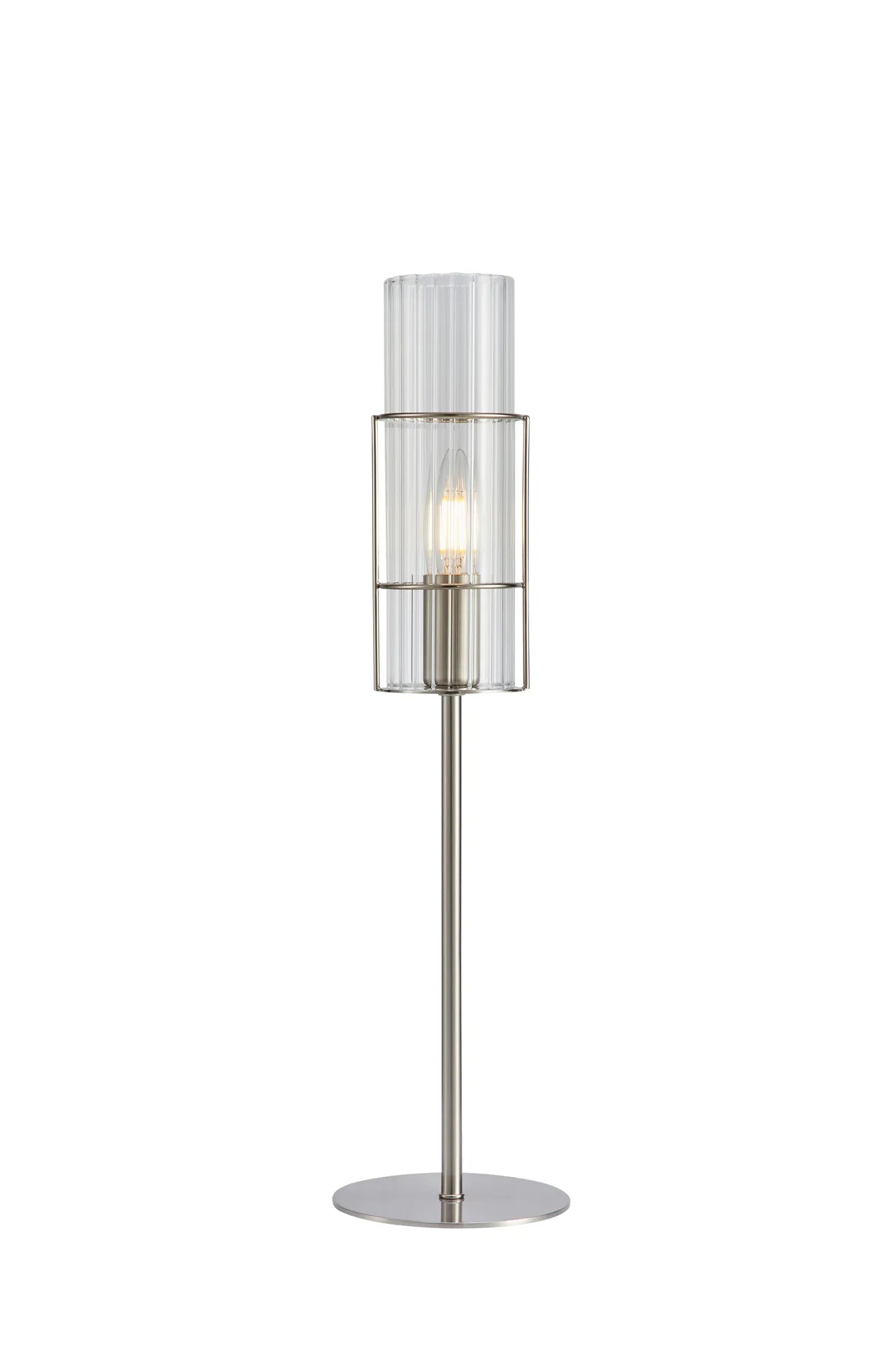 Tubo nickel bordslampa 50 cm 108557 | Tubo nickel table lamp 108557 | Tubo Nickel Tischlampe 108557