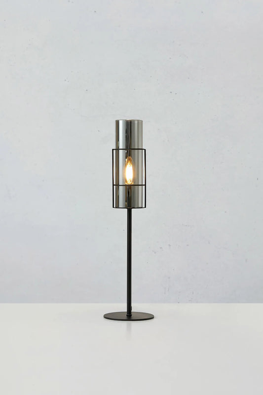 Torcia svart bordslampa 50 cm stilren belysning | Torcia black table | Torcia schwarz Tischlampe minimalistische Beleuchtung