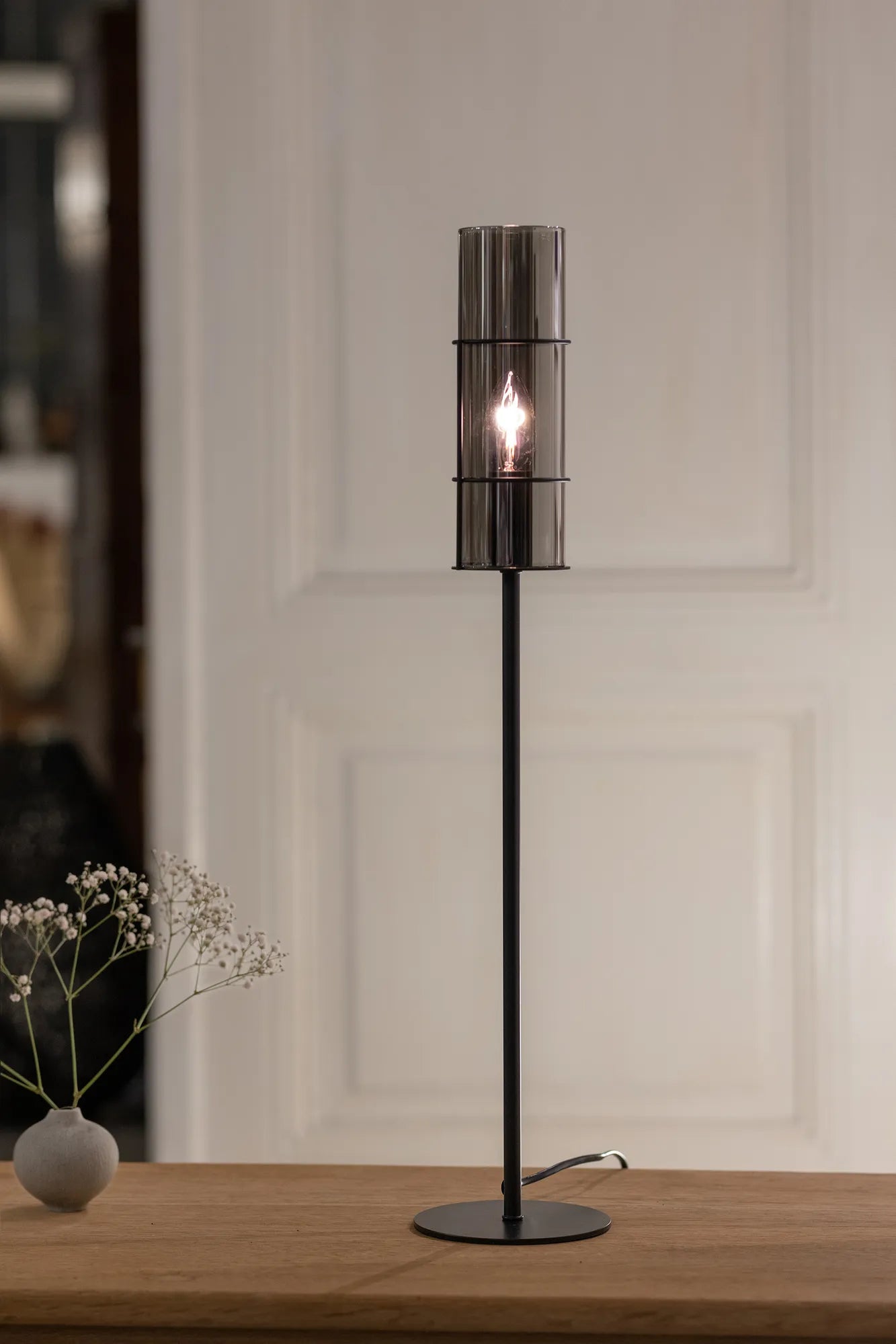 Torcia svart bordslampa 65 cm belysning | Torcia black table lamp | Torcia schwarz Tischlampe