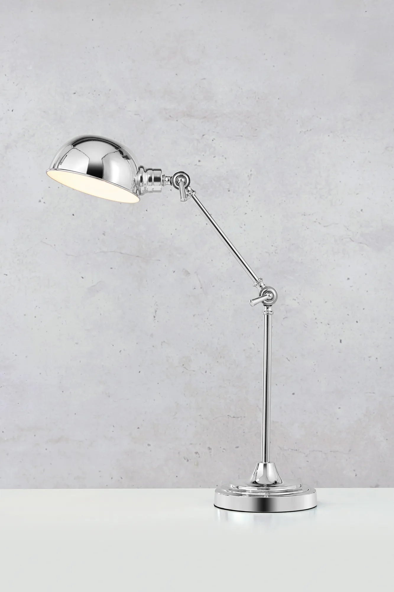 Portland krom bordslampa stilren belysning | Portland chrome table | Portland Chrom Tischlampe minimalistische Beleuchtung