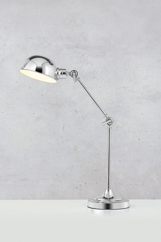 Portland krom bordslampa stilren belysning | Portland chrome table | Portland Chrom Tischlampe minimalistische Beleuchtung