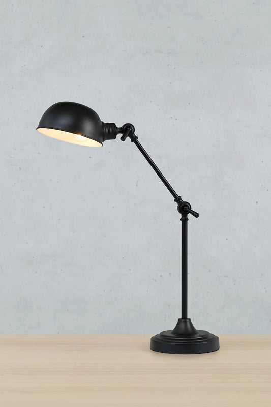 Portland svart bordslampa stilren belysning | Portland black table | Portland schwarz Tischlampe minimalistische Beleuchtung