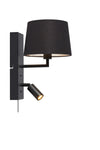 Como svart vägglampa 108595 | Como black wall lamp 108595 | Como schwarz Wandleuchte 108595
