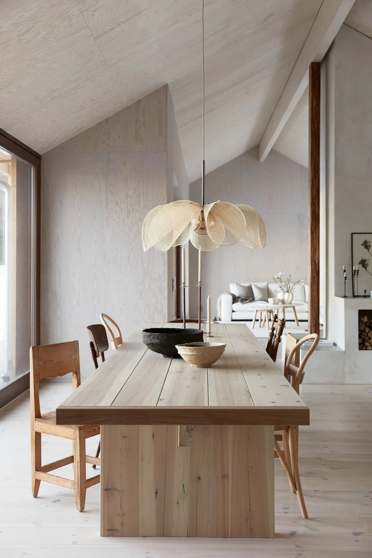 Styrka beige taklampa 75 cm skandinavisk design | Styrka beige pendant | Styrka beige Pendelleuchte skandinavisches Design