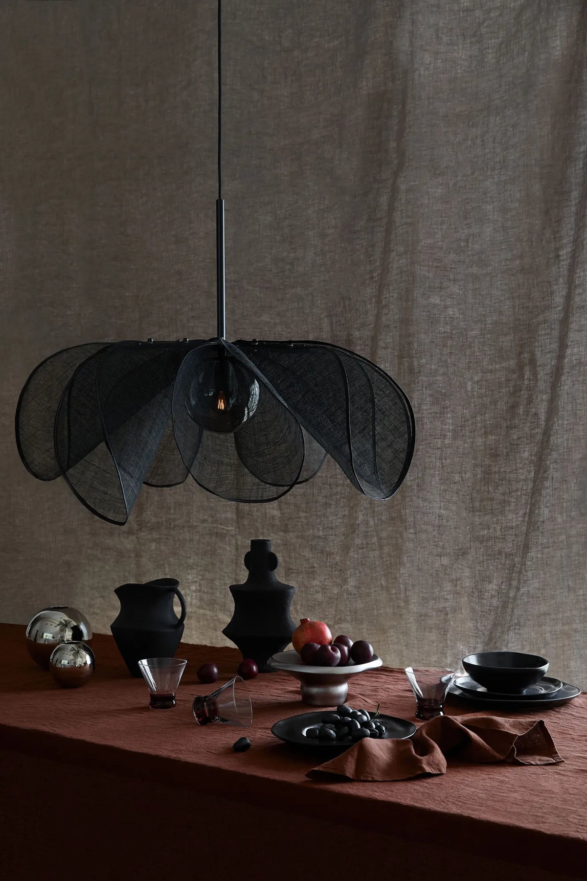 Styrka svart taklampa 75 cm belysning | Styrka black pendant lamp | Styrka schwarz Pendelleuchte