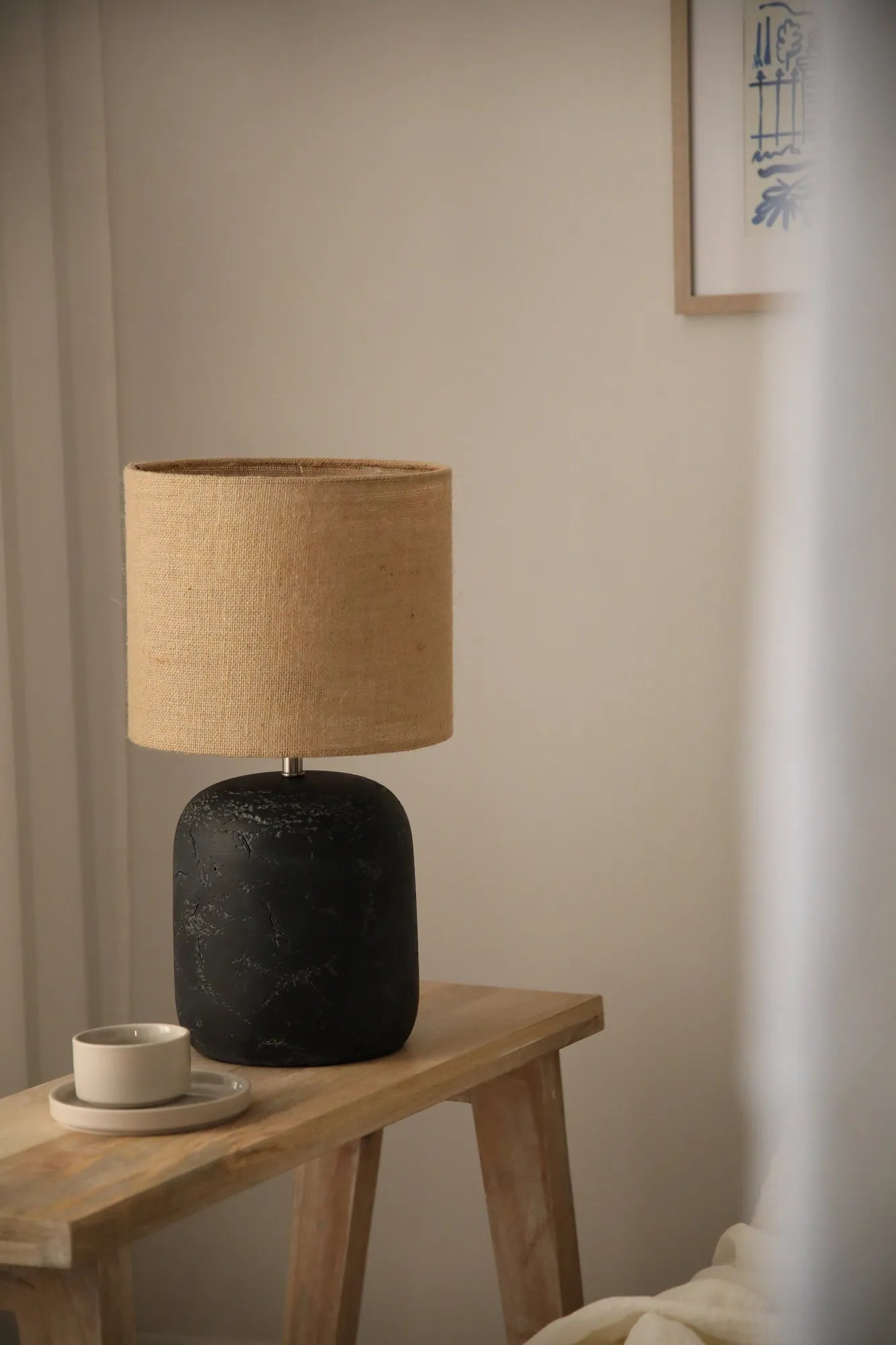 Montagna svart bordslampa 45 cm belysning | Montagna black table lamp | Montagna schwarz Tischlampe