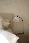 Mira vit bordslampa skandinavisk design | Mira white table lamp Scandinavian | Mira weiß Tischlampe skandinavisches Design