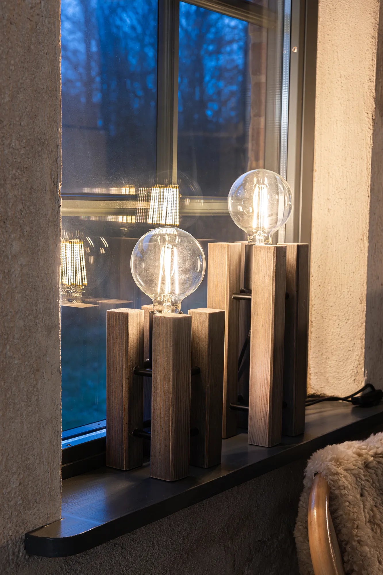 Lodge brun bordslampa 28 cm belysning | Lodge brown table lamp | Lodge braun Tischlampe