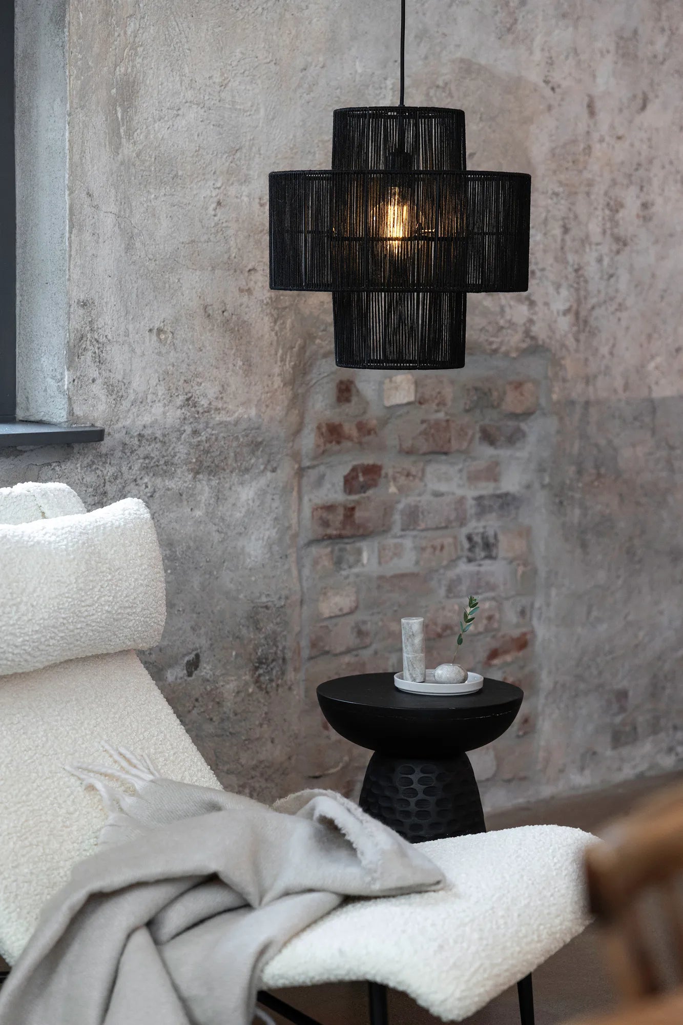 Soga svart taklampa belysning | Soga black pendant lamp | Soga schwarz Pendelleuchte